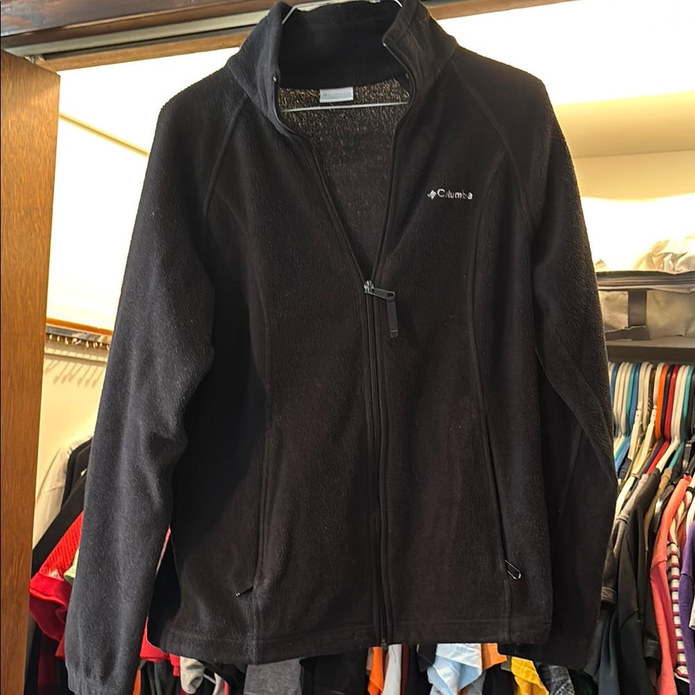 Columbia Black Full-Zip Fleece Jacket